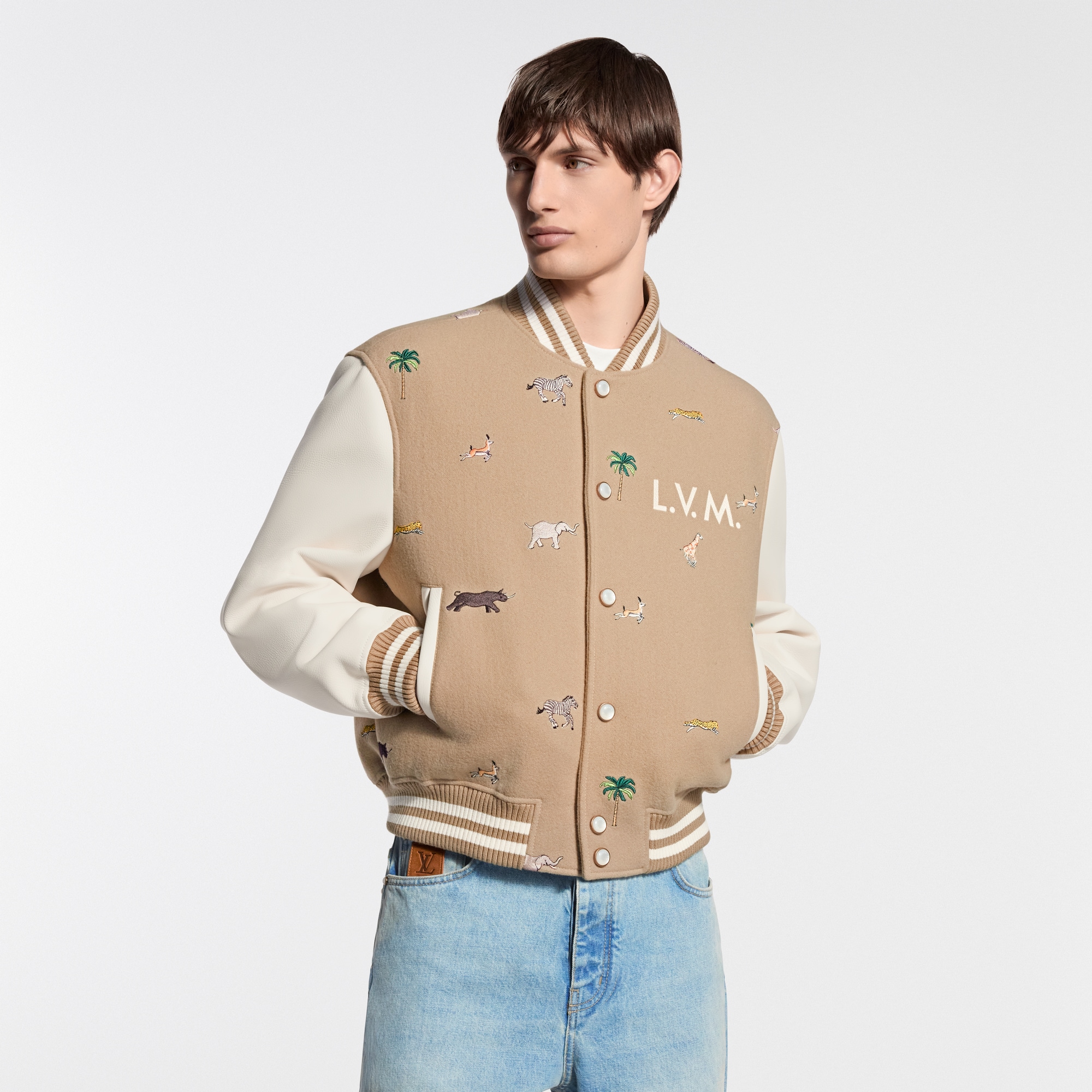 LV x The Darjeeling Limited Embroidered Varsity Blouson - High-End